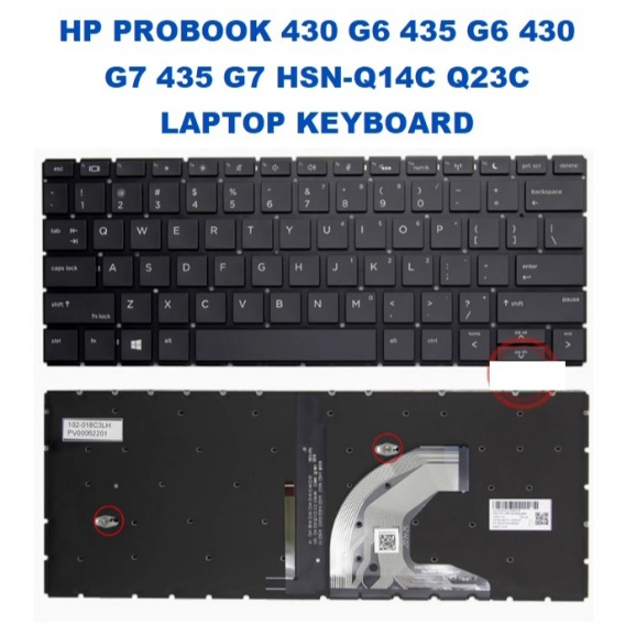 Teclado Para Laptop Hp Probook 430 G6 435 G6 Sin Marco Esp. | Meses Sin Interés - Foto 4