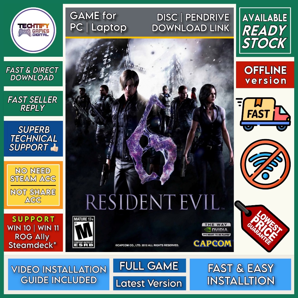 [PC Game] Resident Evil 6 Complete Edition (v1.10 + All DLCs) - Offline ...