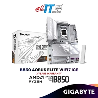 GIGABYTE B850 AORUS ELITE WIFI7 ICE (ATX) AMD Gaming Motherboard | AMD AM5 Socket