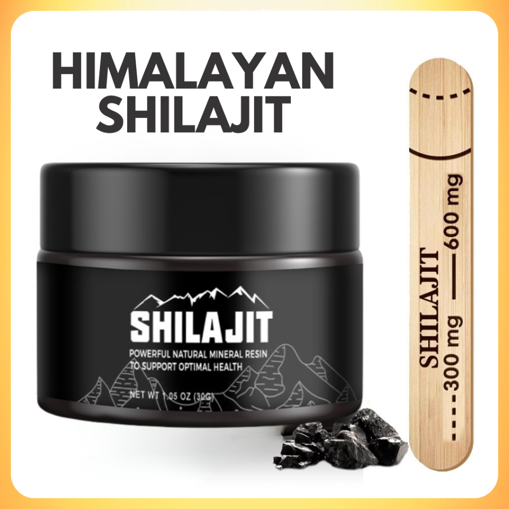 Shilajit Pure Himalayan Organic Shilajit Resin - 600mg Maximum Potency ...