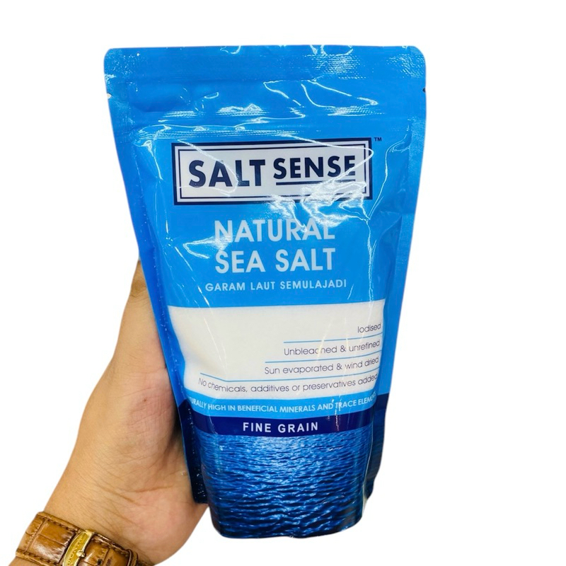 Salt Sense Natural Sea Salt / Garam Laut Semulajadi (500g) | Shopee ...