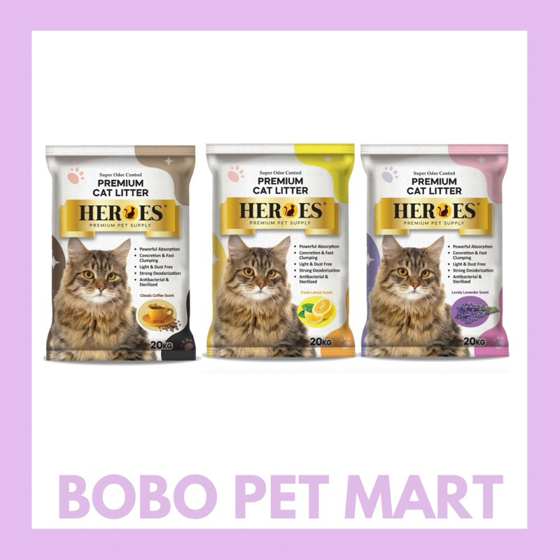 Heroes Cat Litter 20kg / Pasir Kucing (Random Kucing) | Shopee Malaysia