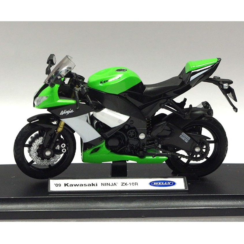 Welly 1/18 Diecast Motorcycle 2017 Kawasaki Ninja ZX 10R Ninja ZX