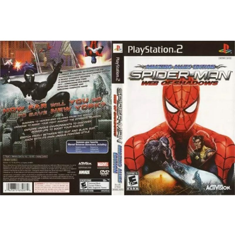 PS2 Spider-Man - Web of Shadows - Amazing Allies (DVD GAME) | Shopee ...