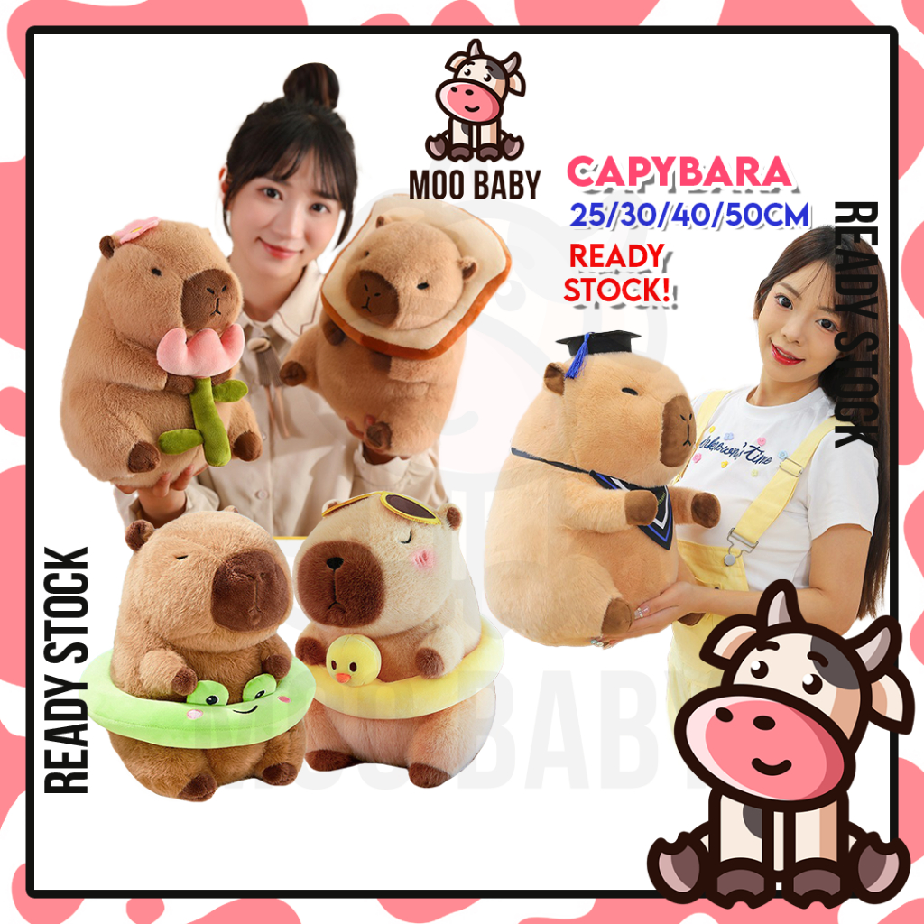 🐮Moo Baby Anak Patung Capybara Patung Capibala Doll Capybara Plush ...