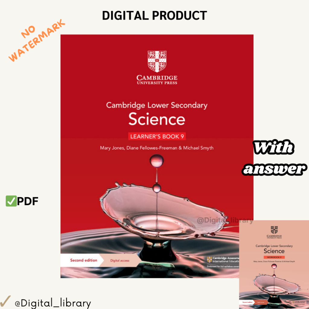 (Year 9) Cambridge Science Learner's Book 9 / Workbook / Answer [Lower ...