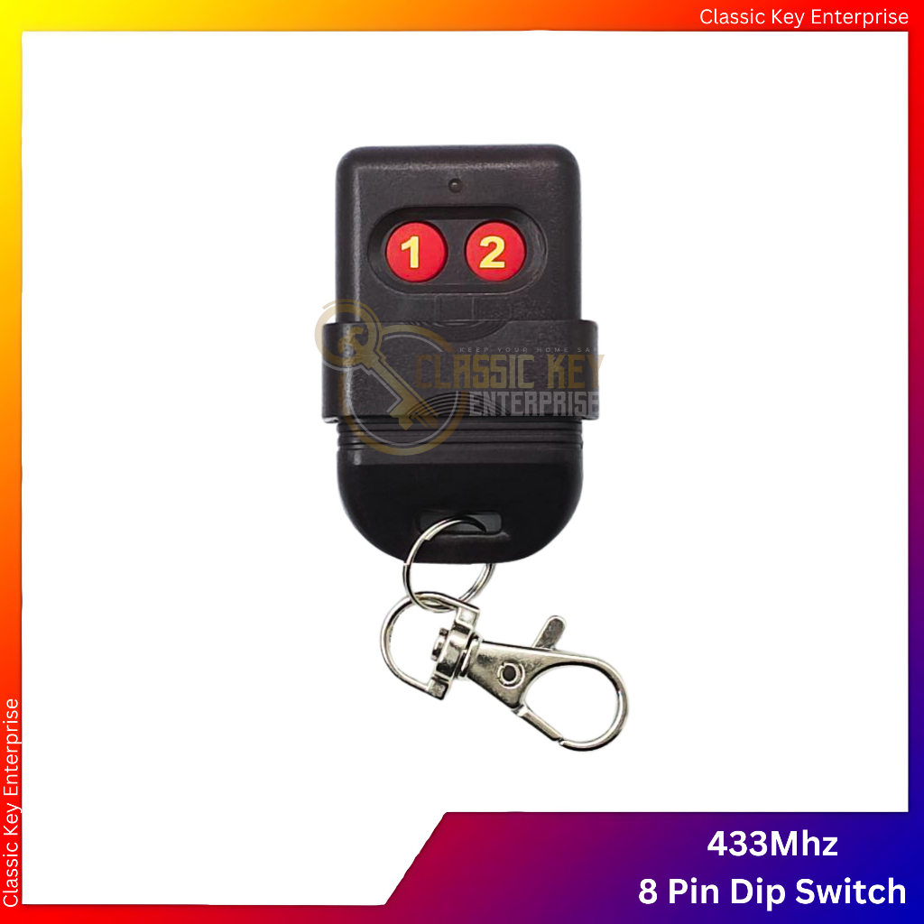 Auto Gate 433Mhz 8-pin dip switch Autogate Remote Door Access Switch ...