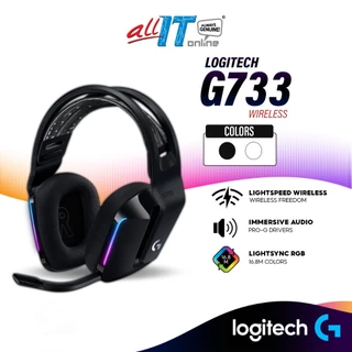 Logitech G733 LIGHTSPEED Wireless RGB Gaming Headset with G-PRO Drivers | Blue VO!CE Filters