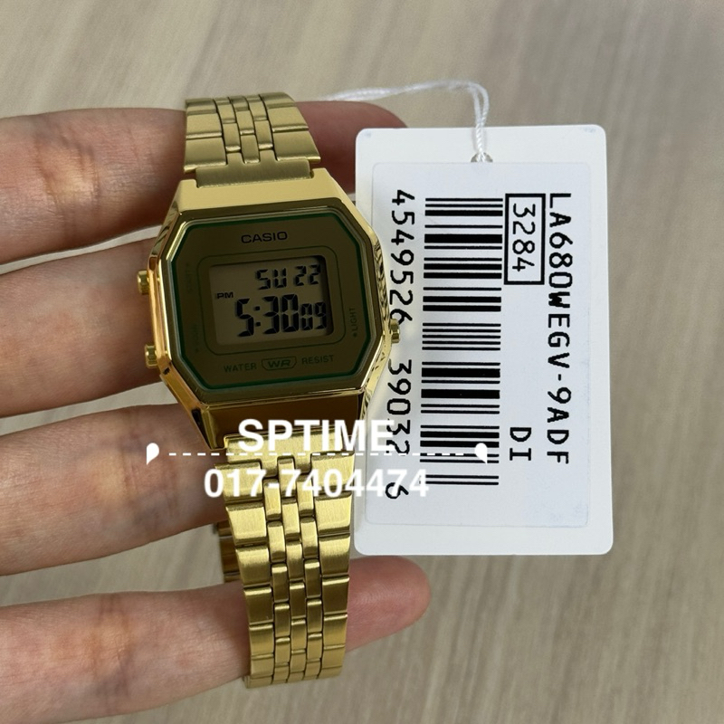 Montres CASIO COLLECTION LA680WEGV-9AEF Autres Clip Jaune Carré