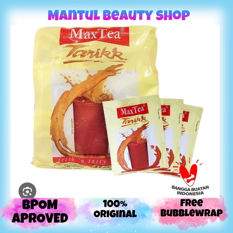 Maxtea TarikK Thai Tea Max Delicious Drink - 10pcs x 25gr (1 renteng 10 ...