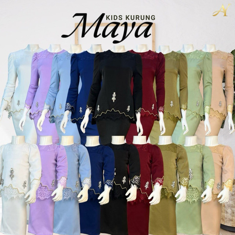 KURUNG MODERN MAYA KIDS RAYA 2025(sila pm admin sebelum order) | Shopee ...