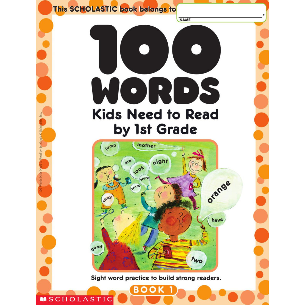 100 Words Kids Need to Read by 1st Grade | Shopee Malaysia