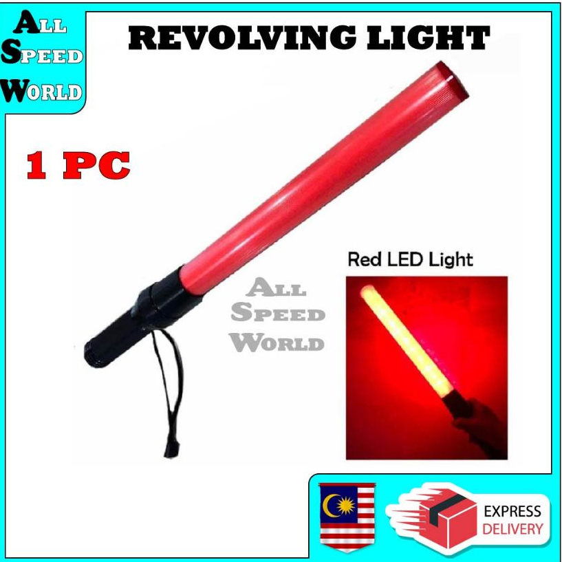 1 PC REVOLVING LIGHT LED BATON / LAMPU JAGA JALAN / SAFETY BATON ...