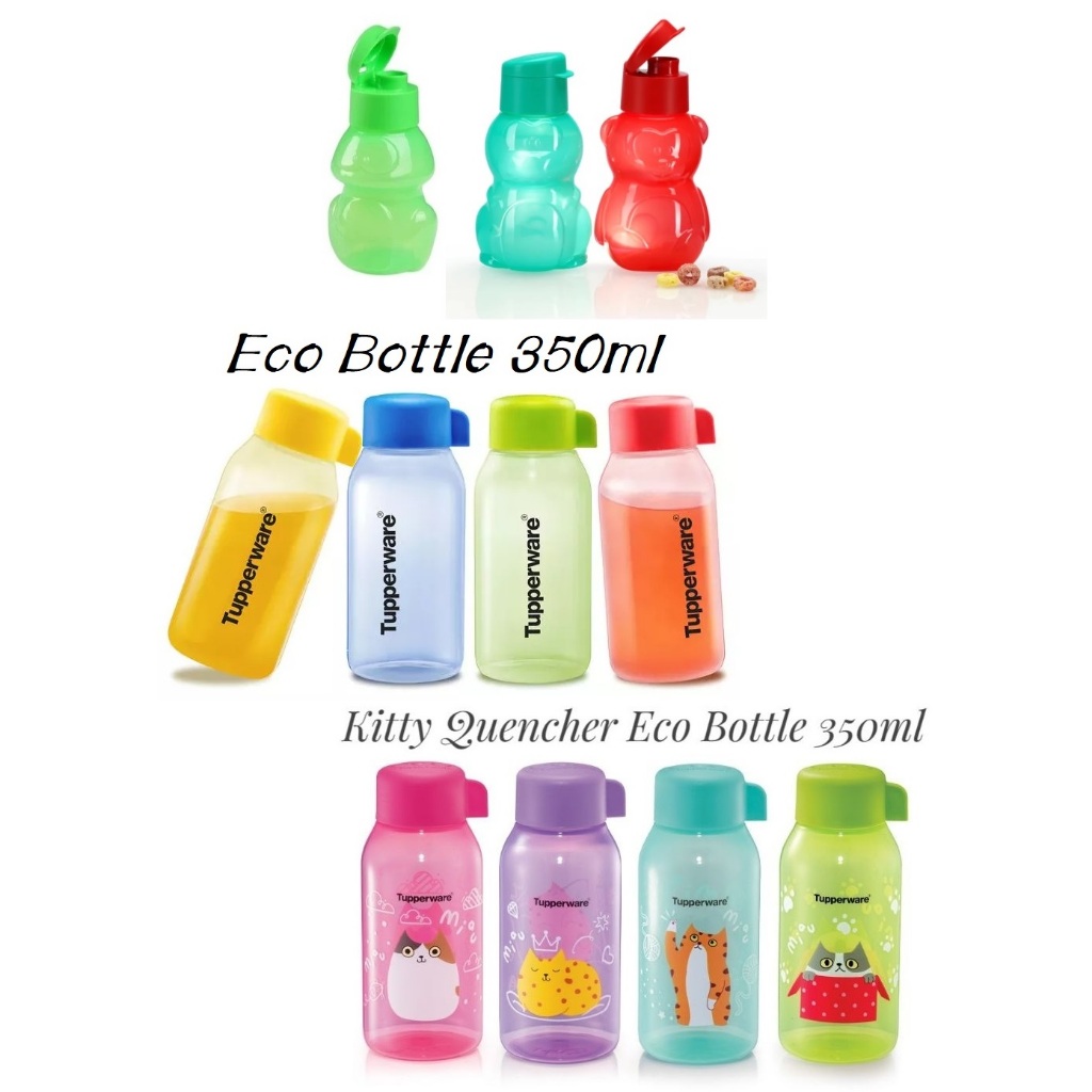 Tupperware Eco Bottle 350ml OR Kids Eco Bottle Frog / Dino / Bear (1 ...