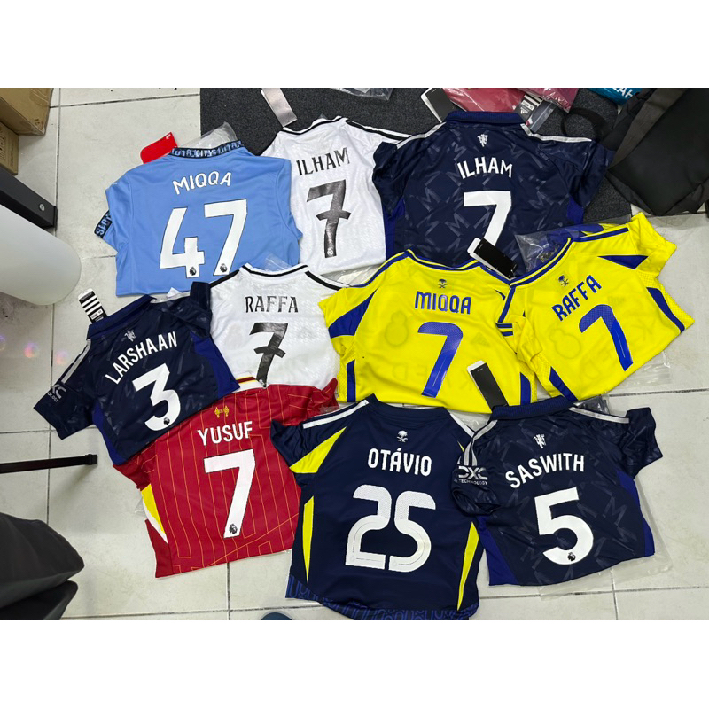 Name and No ONLY without kit (Adult & Kids) | Shopee Malaysia