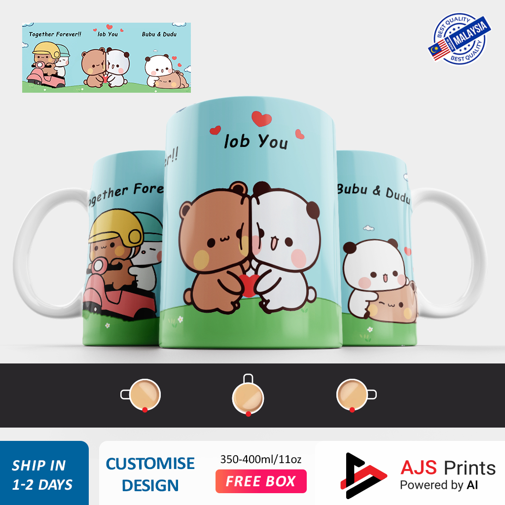 (READY STOCK) BUBU DUDU LOVE Creative COFFEE Mug/ Cup GIFT (Together ...
