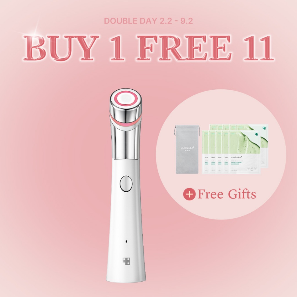 [11 FREE GIFTS] Medicube Age-R Ats Air Shot Beauty Tools Derma Roller ...