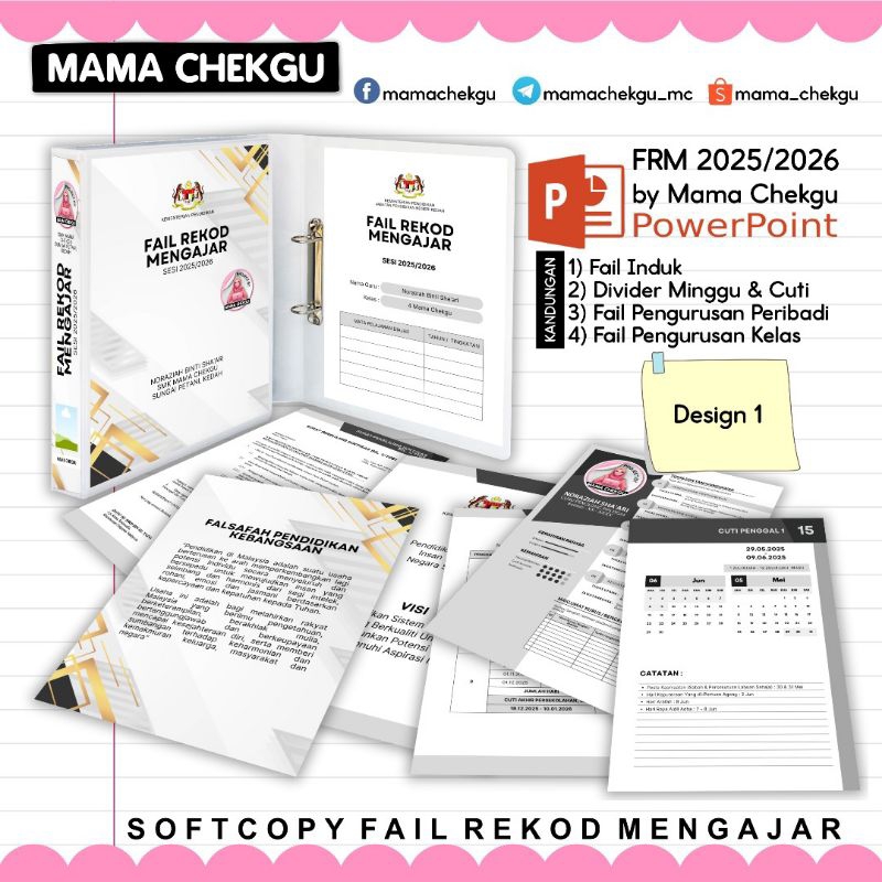 FAIL REKOD MENGAJAR GURU 2025/2026 (SOFTCOPY EDITABLE DALAM POWER POINT ...