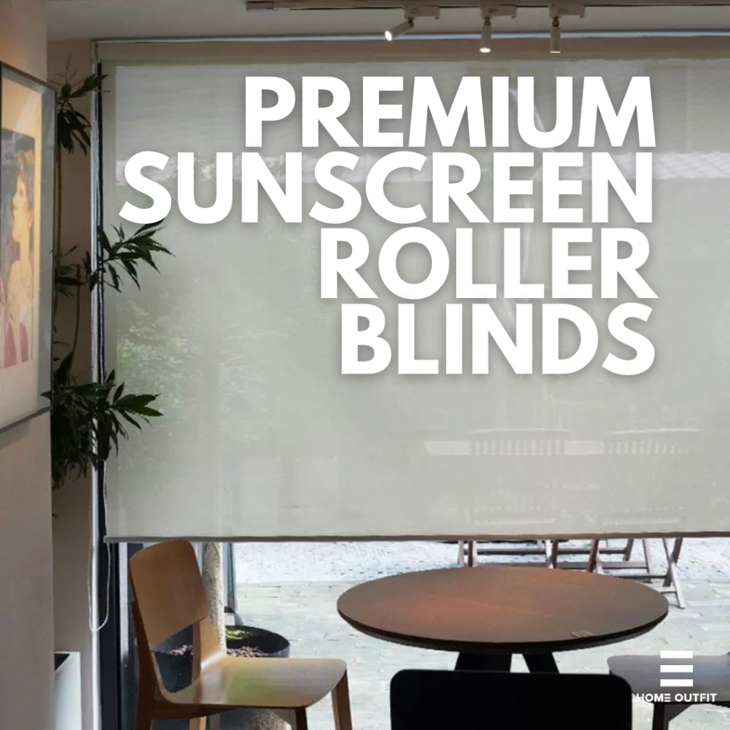 [HomeOutfit] Custom Made Sunscreen Roller Blinds | Indoor & Outdoor UV ...