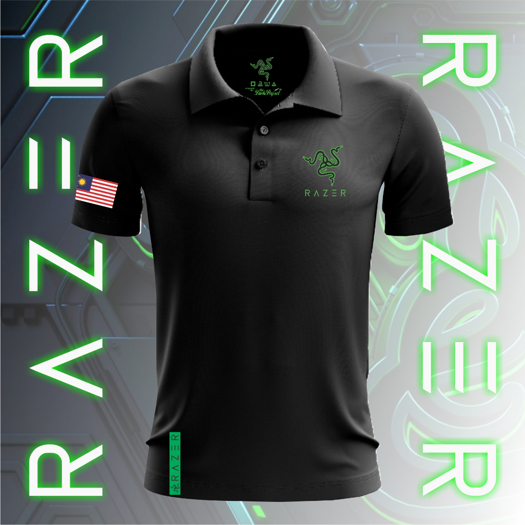 Polo Razer Malaysia Gaming PC Team Super Premium T-shirt Available big ...