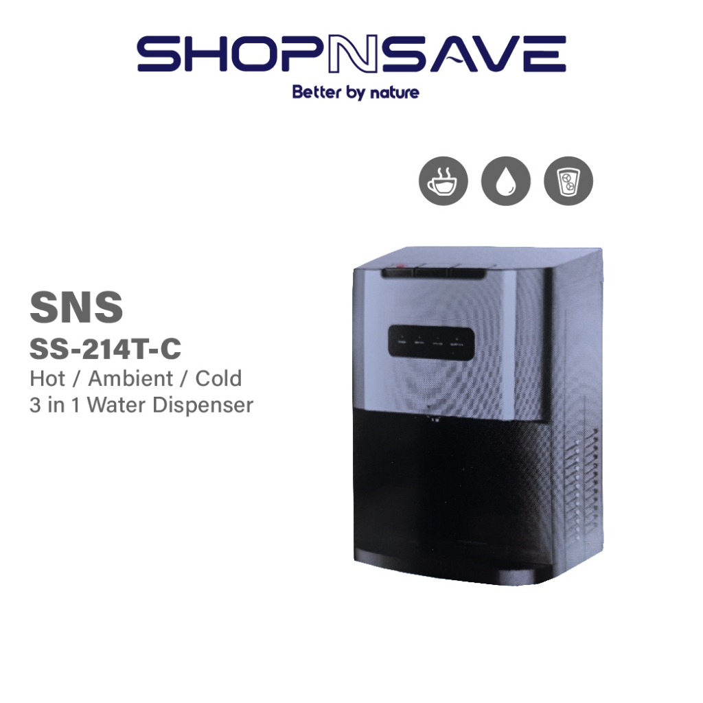 SHOPNSAVE SS-214T-C 3in1 [Hot|Ambient|Cold] Table Top Water Dispenser ...