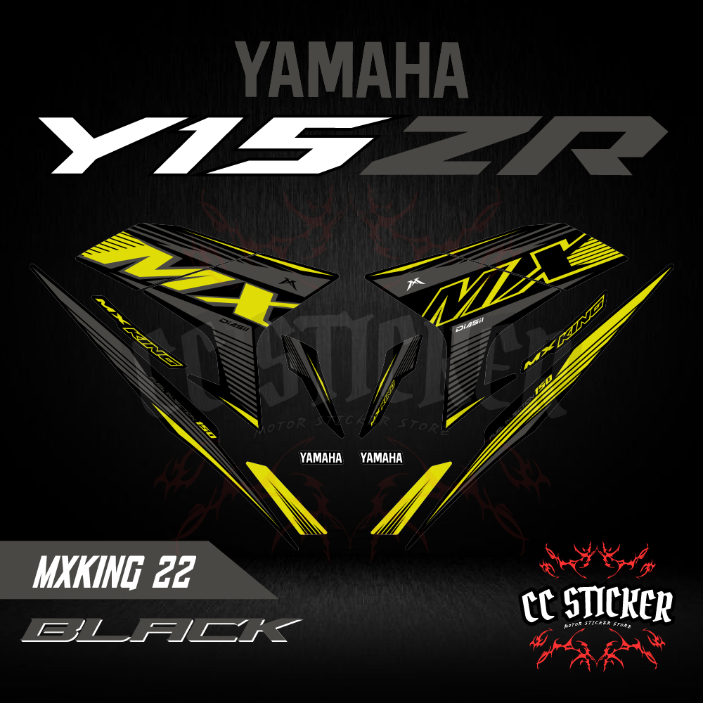 YAMAHA YSUKU / Y15ZR 150 V1 V2 | STICKER STRIPE MOTOR MX KING 150 (17 ...