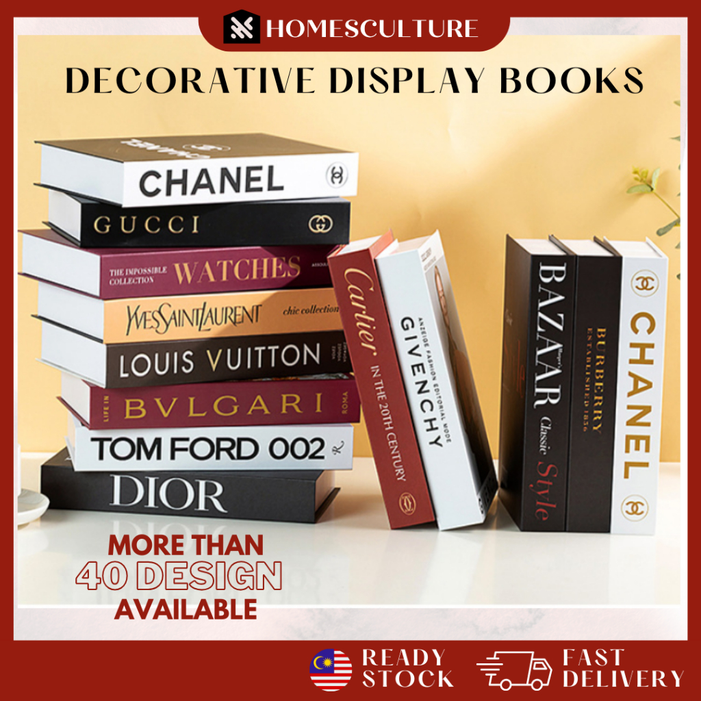 Designer Display Books Fake Faux Simulation Decorative Book Props Buku ...