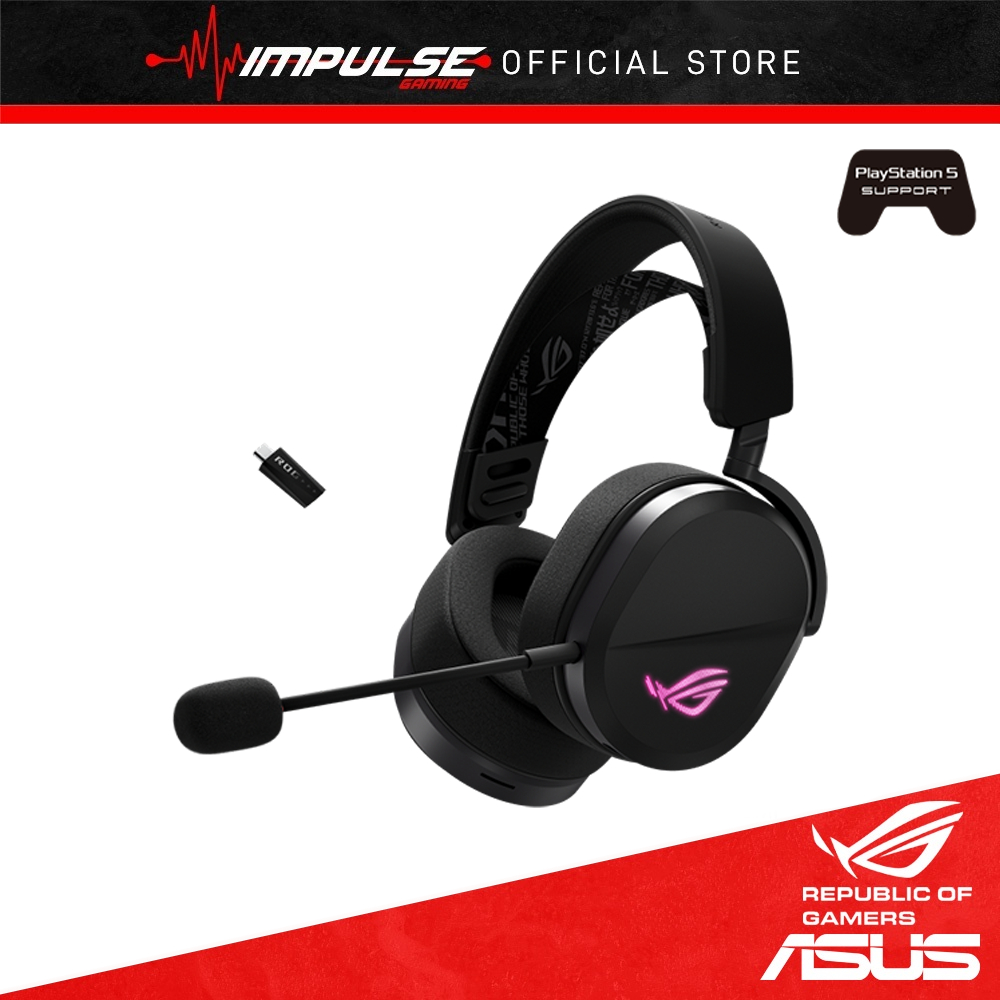 ASUS ROG A501 Pelta Wireless Gaming Headset (BT, ROG SpeedNova 2.4GHz ...