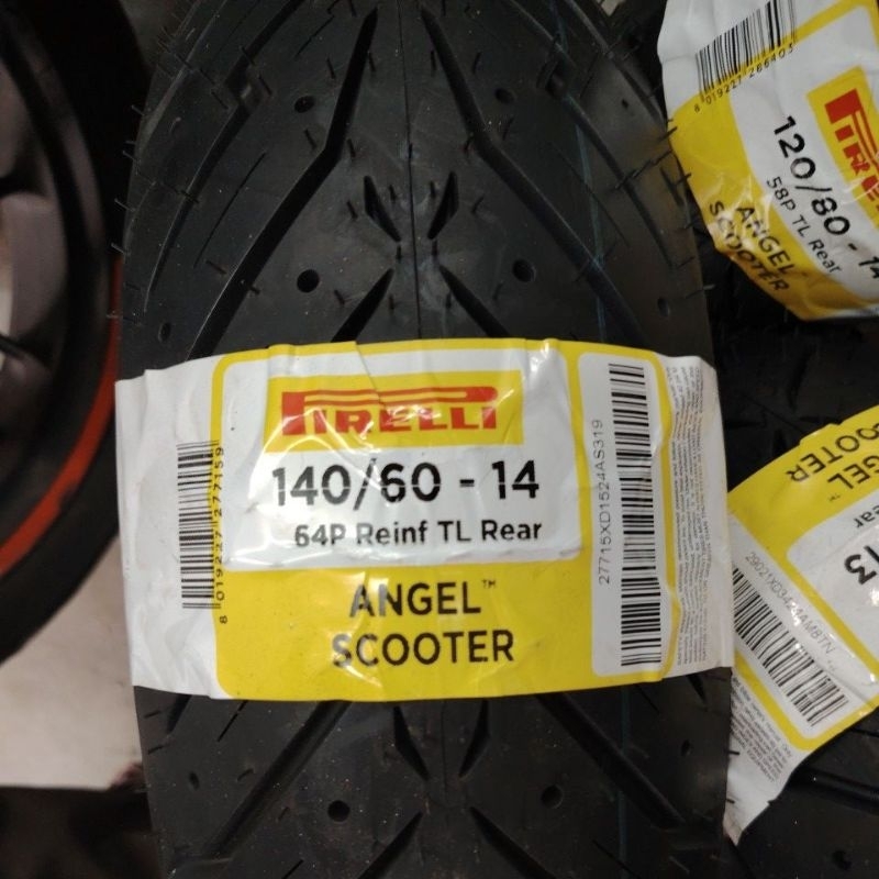 Pirelli Angel Scooter 140/70-12 Rear Tire - Tubeless Sport Touring Scooter Tire