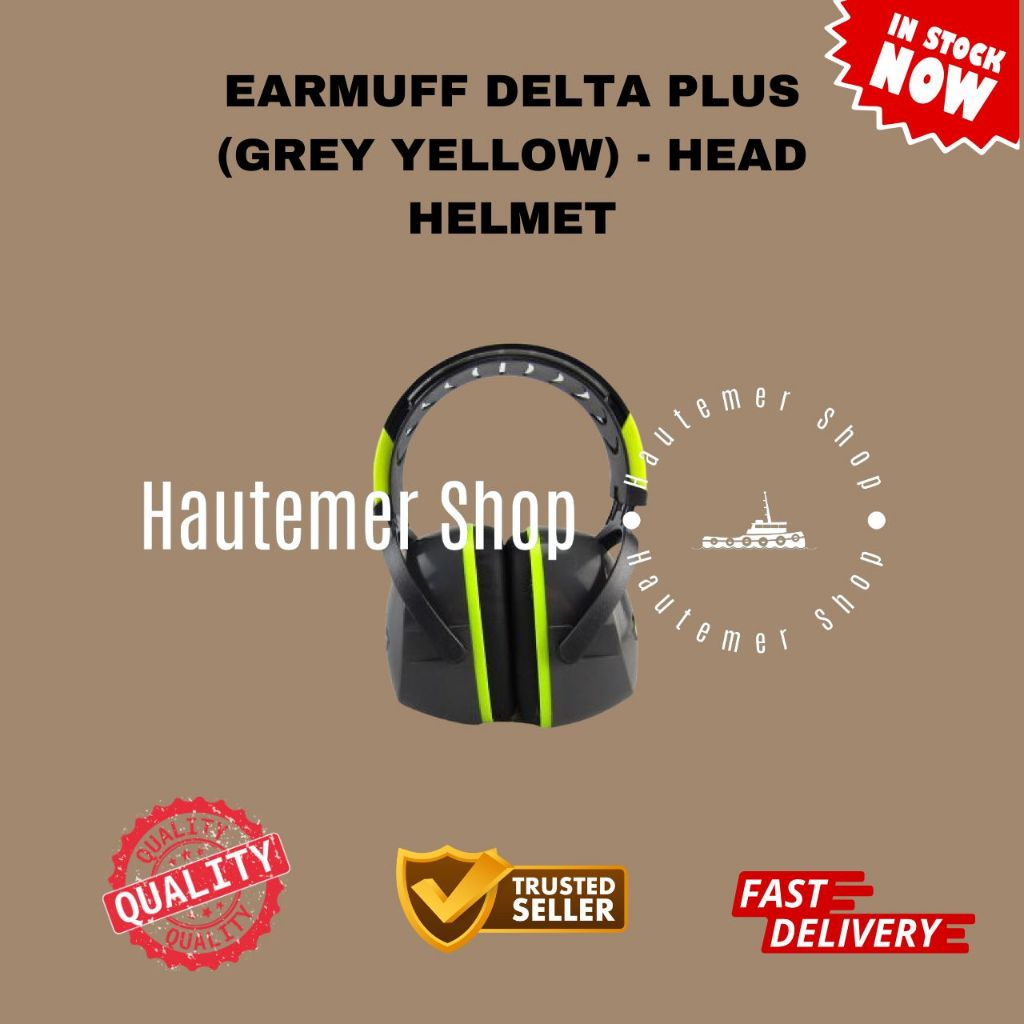 EARMUFF DELTA PLUS (GREY GREEN) - HEAD HELMET | Shopee Malaysia