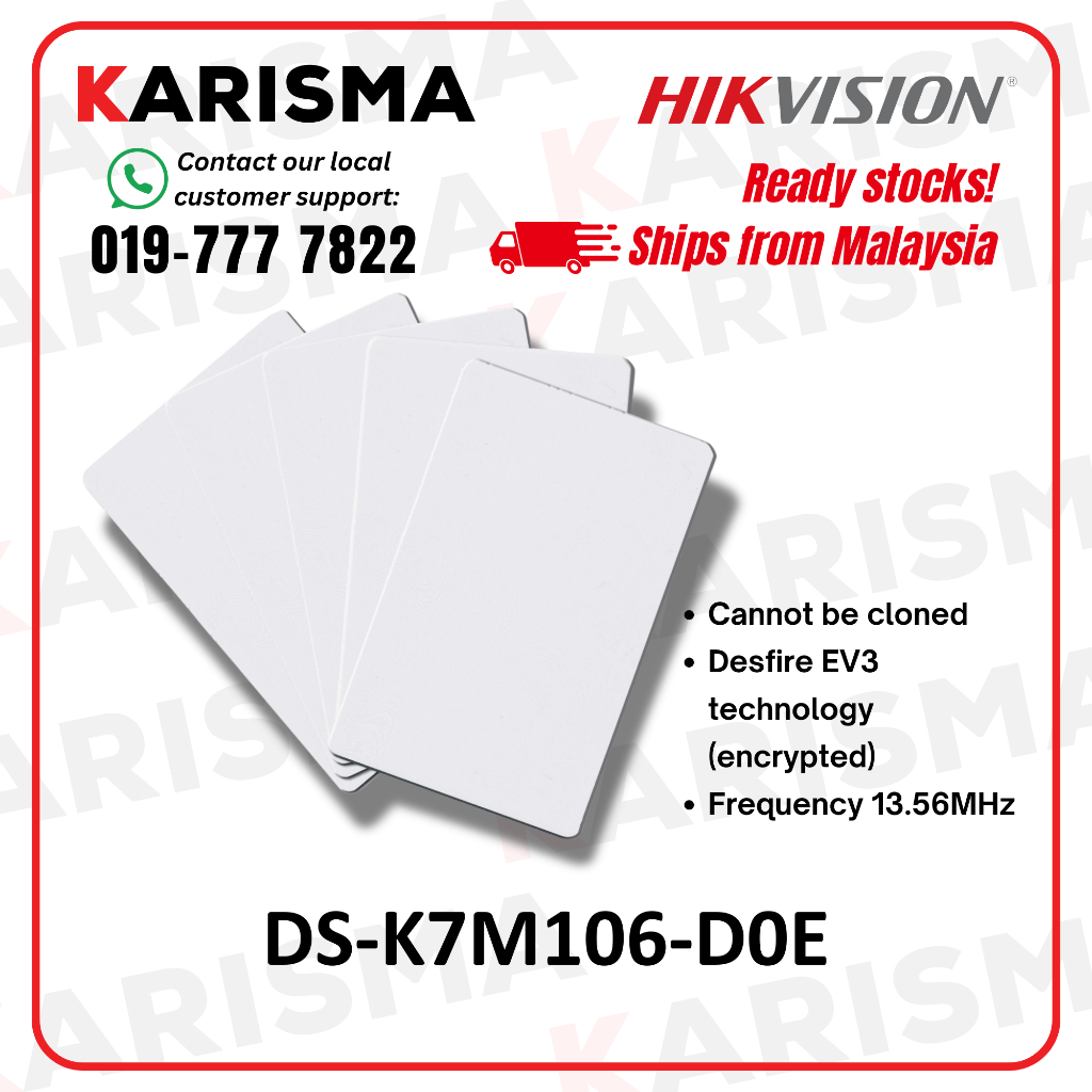 (READY STOCK) DS-K7M106-D0E Hikvision Desfire Card 4k | Shopee Malaysia