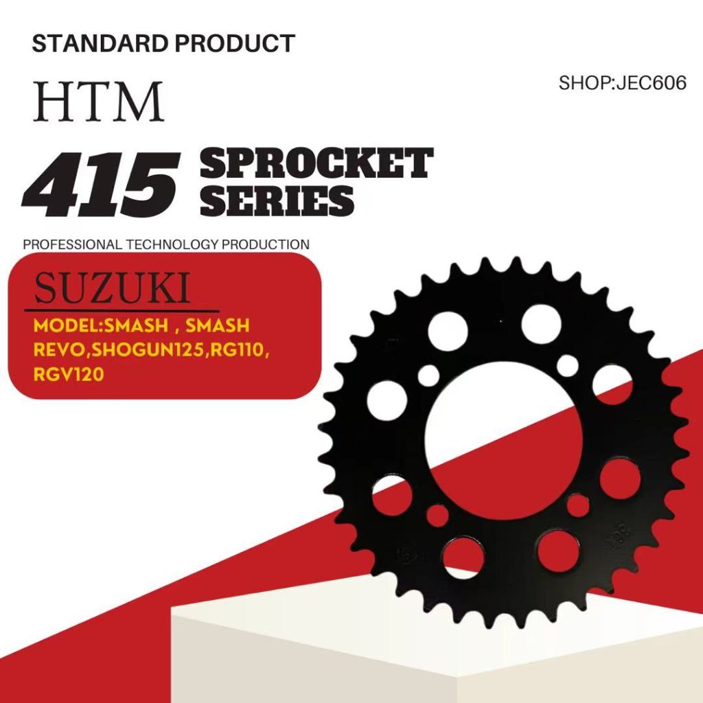 BLACK 415 REAR SPROCKET RC80 RG110 RG RGV SPORT RGV120 FX110 GSX110 RG ...
