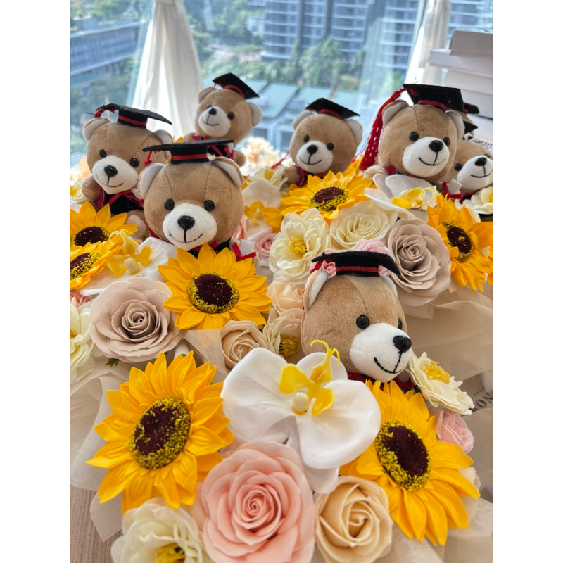 Ready Stock- 38cm x 30cm Graduation bouquet konvokesyen bunga毕业花束 ...