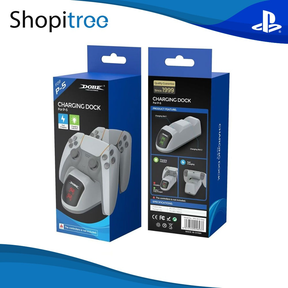 DOBE Charging Station for PS5 Dualsense Controllers | Shopee Malaysia