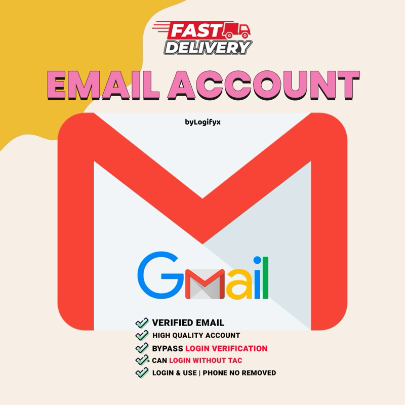 𝗡𝗘𝗪 Google Gmail Account | Just Login & Use | Shopee Malaysia