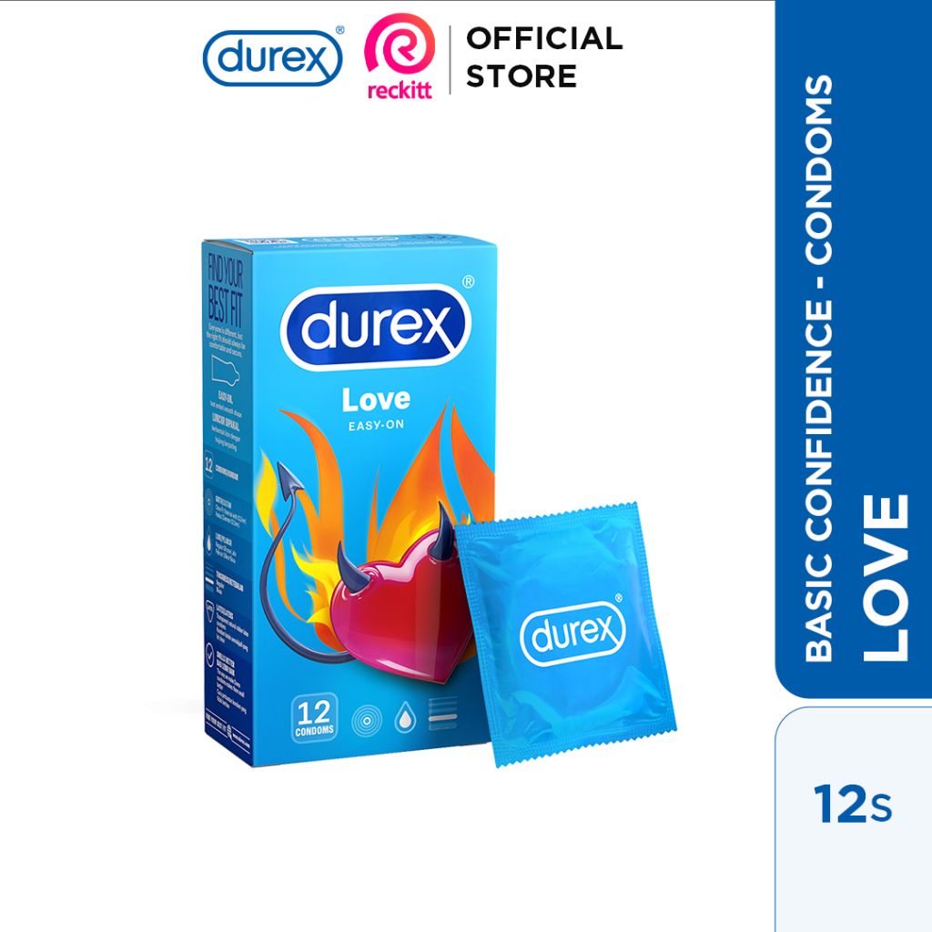 Durex Love Condoms | Easy On Condoms For Men Pack of 12 | Shopee Malaysia
