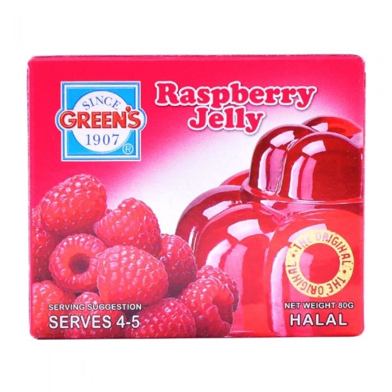 GREEN'S RASPBERRY JELLY 80G | Shopee Malaysia
