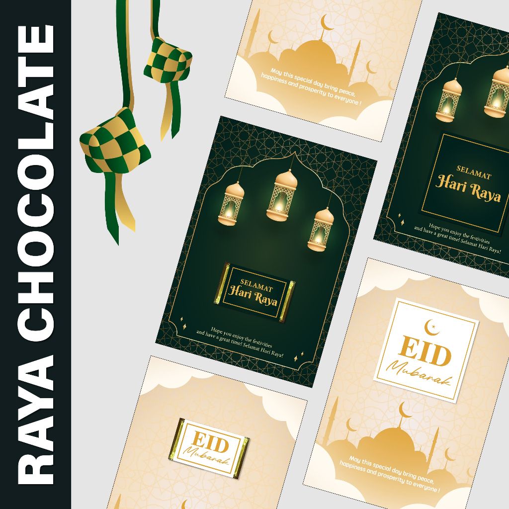 OHJOLLY 1Pcs Raya Gift Set Raya Berlys Chocolate Doorgift Hadiah Raya ...