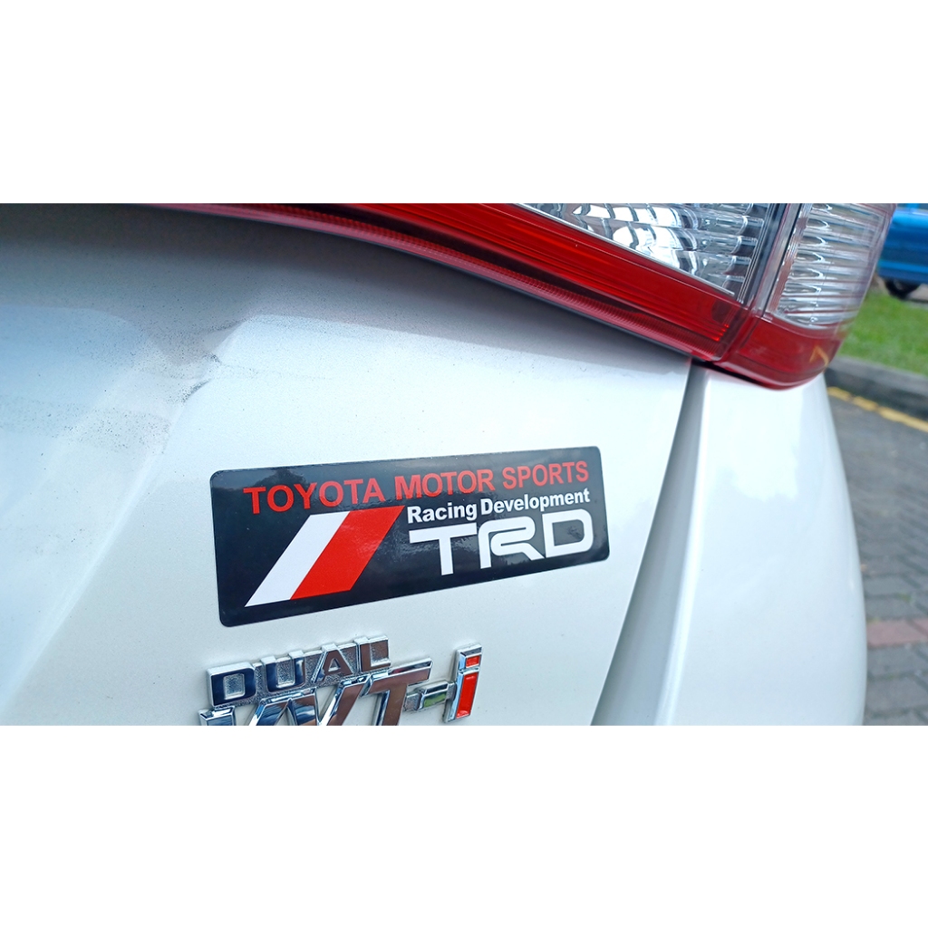 TRD Racing Development - Outdoor car sticker/Soft Emblem | Shopee Malaysia