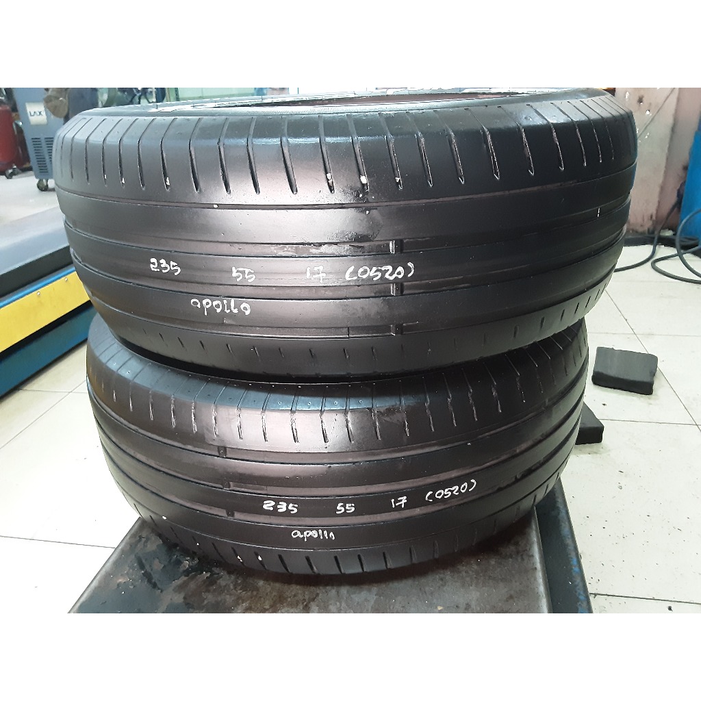 Used Tyre Secondhand Tayar APOLLO ASPIRE 46 235/55R17 40% Bunga Per 1pc ...