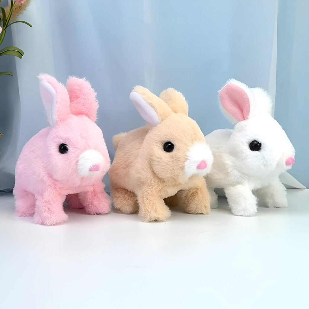 Electronic Rabbit Plush Easter Basket Stuffers Walking, Talking, Catnap ...