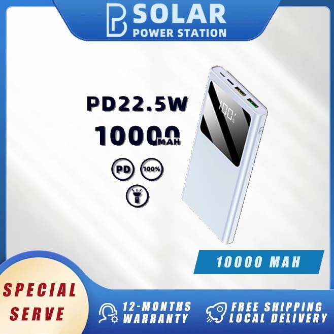 PB SOLAR powerbank 10000mah pd 22.5w fast charging mini portable ...