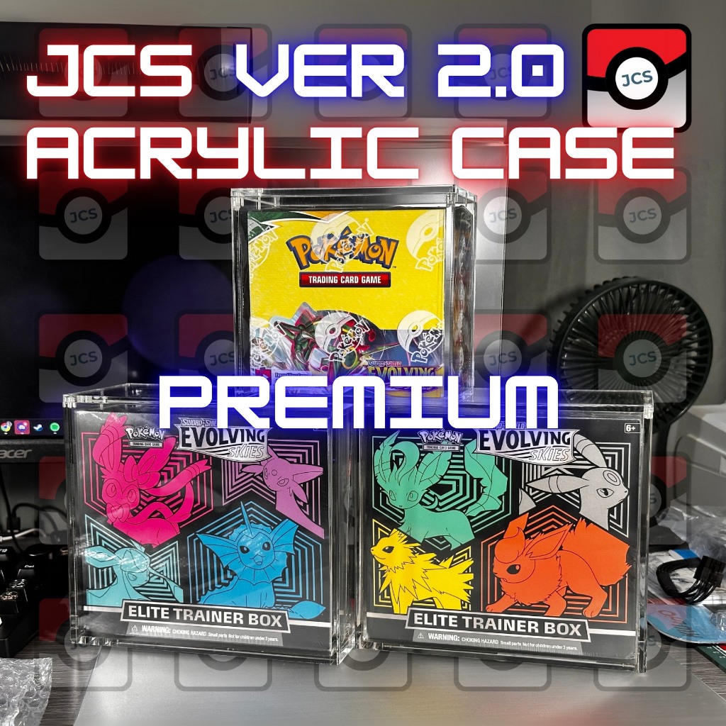 JCS Pokemon Booster Box ETB Acrylic Case - Magnetic Lid Protective Acrylic  Display Box | Shopee Malaysia