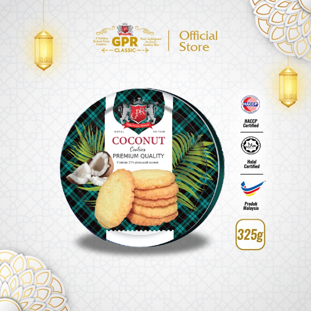 GPR Classic Coconut Cookies Tin (310g) | Shopee Malaysia