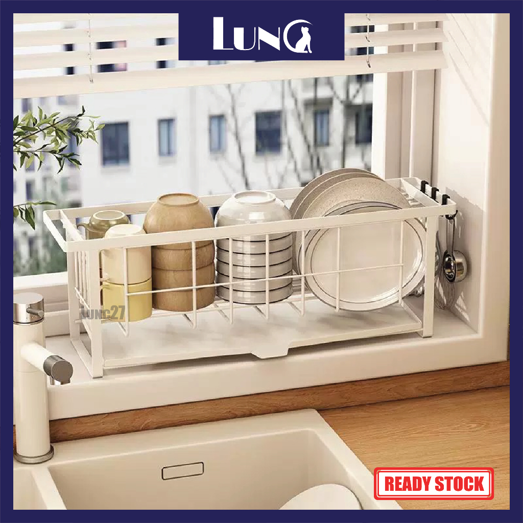 Carbon Steel Plate Rack Kitchen Plat Holders Organizer Dish Drainer ...