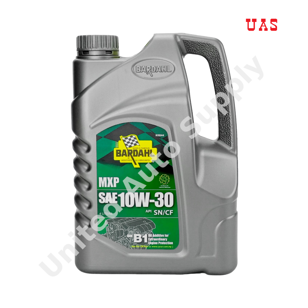 (COMBO)BARDAHL MXP SAE 10W30 API SN/CF MINERAL ENGINE OIL 3 US QUART+ ...