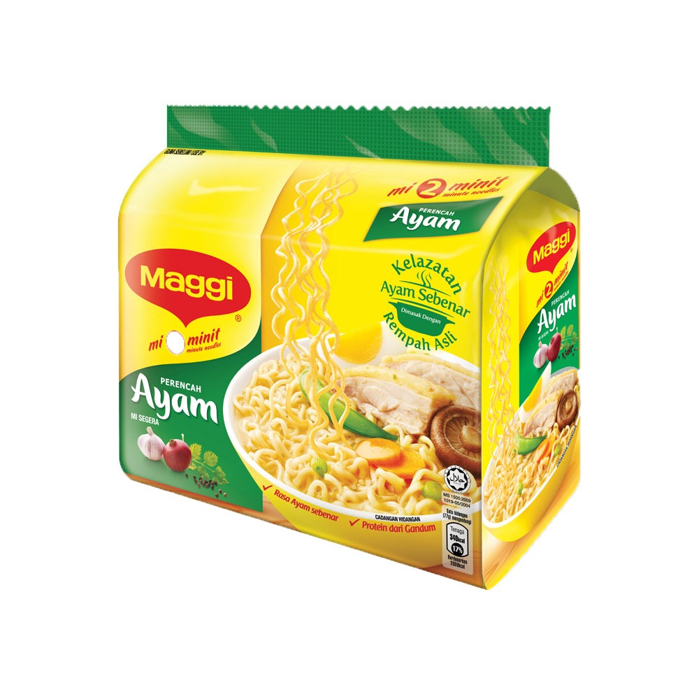 MAGGI Mee Curry (79g x 5 Packs) Mee Chicken (77g x 5pcs) | Shopee Malaysia