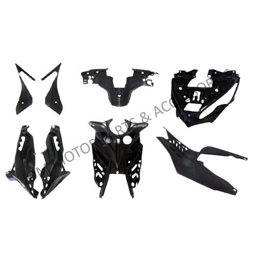 YAMAHA LC135 NEW (100% ORIGINAL) 8IN1 Black Inner Cover Set Hitam (55D ...