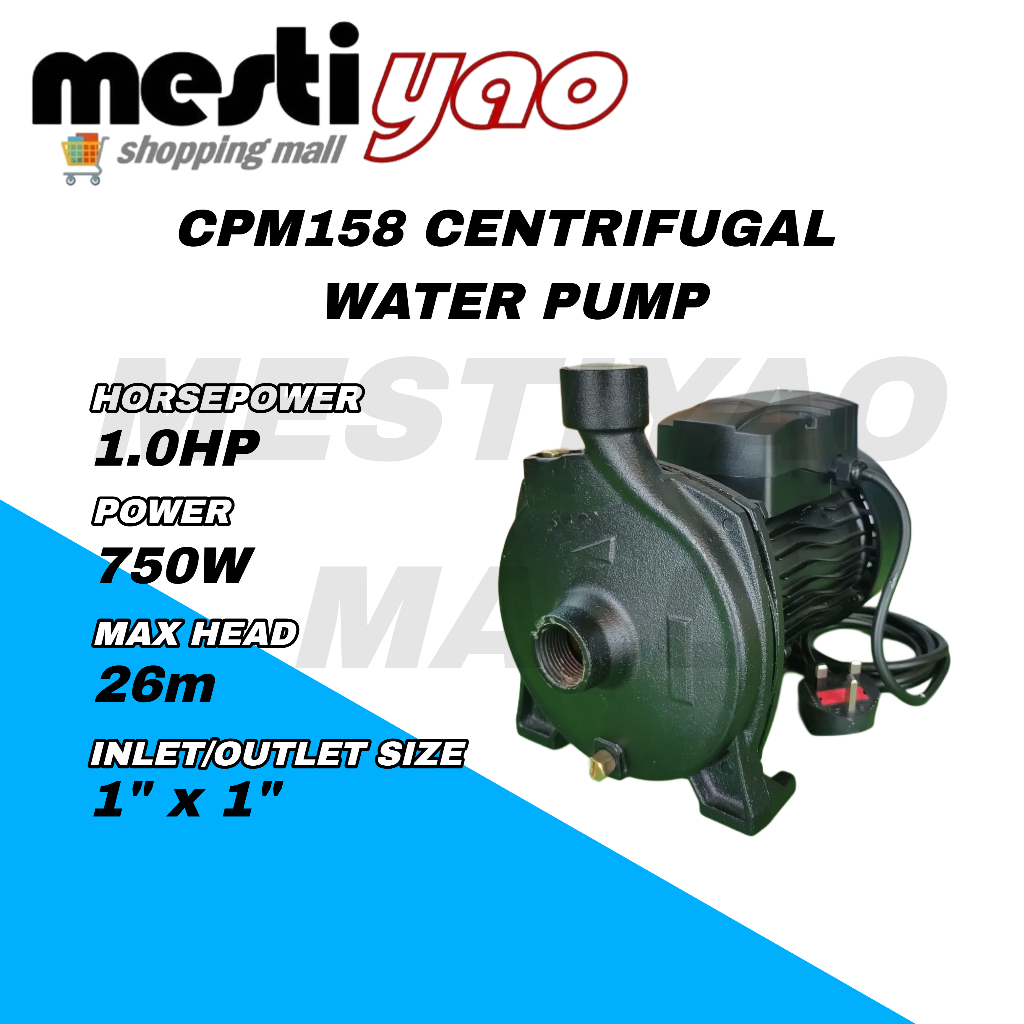 CPM158 1”x1” 1.0HP 750W Centrifugal Water Pump/Pam Air | Shopee Malaysia
