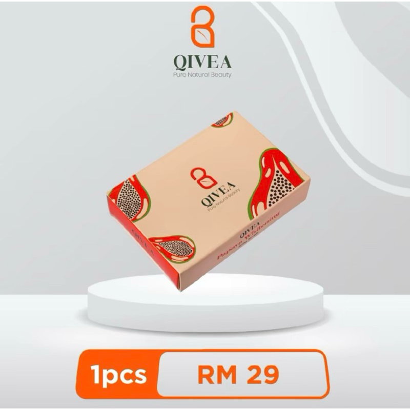 Qivea [100% Original][Free Brooch] Papaya Whitening Soap Scrub [Ready ...